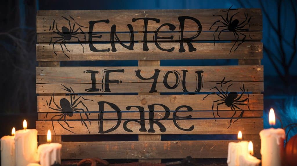 Spooky Welcome Sign