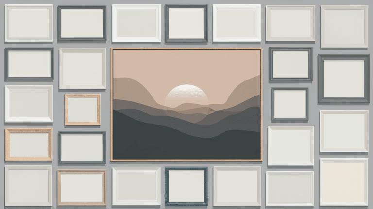 gallery wall layout template