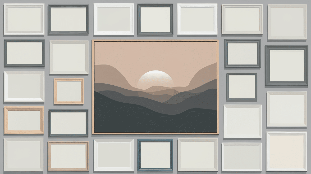 gallery wall layout template