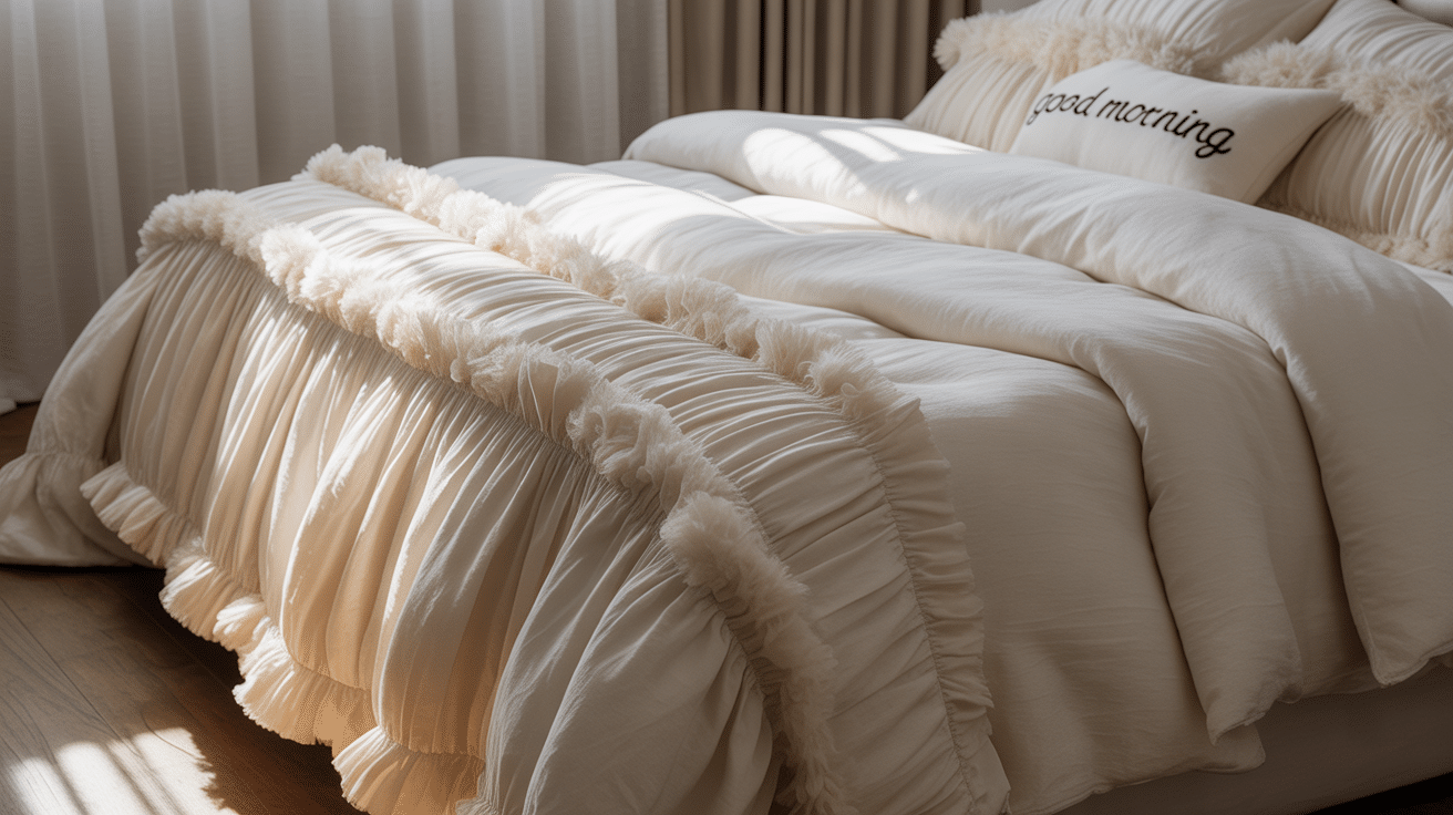 how to make bed look fluffy