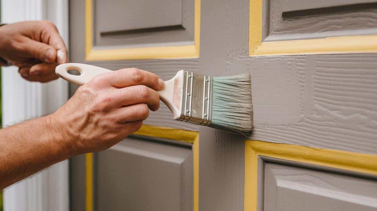 how to paint a fiberglass door