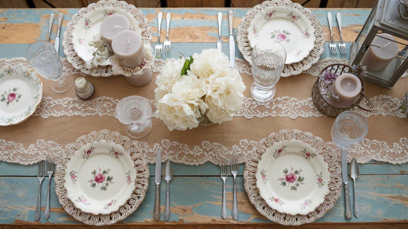 Burlap__Lace_Table_Runners