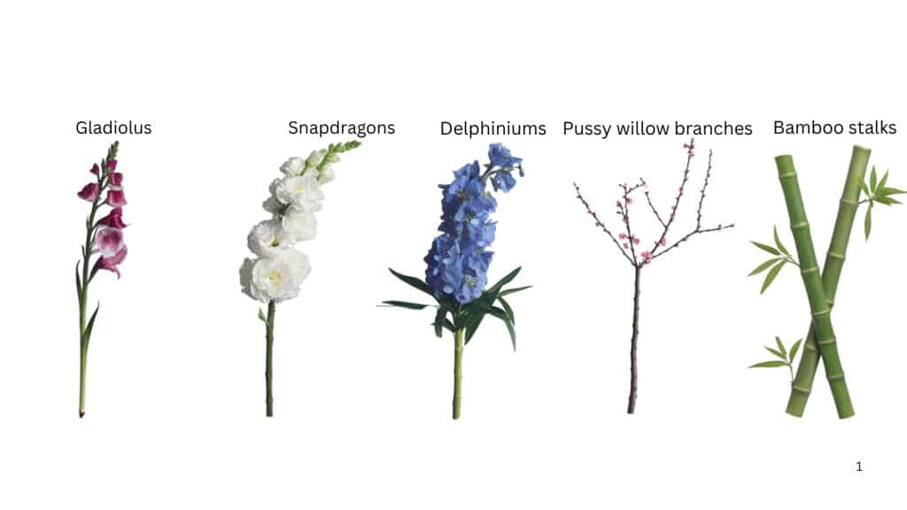 Choosing Flowers and Foliage for Strong Line Effects