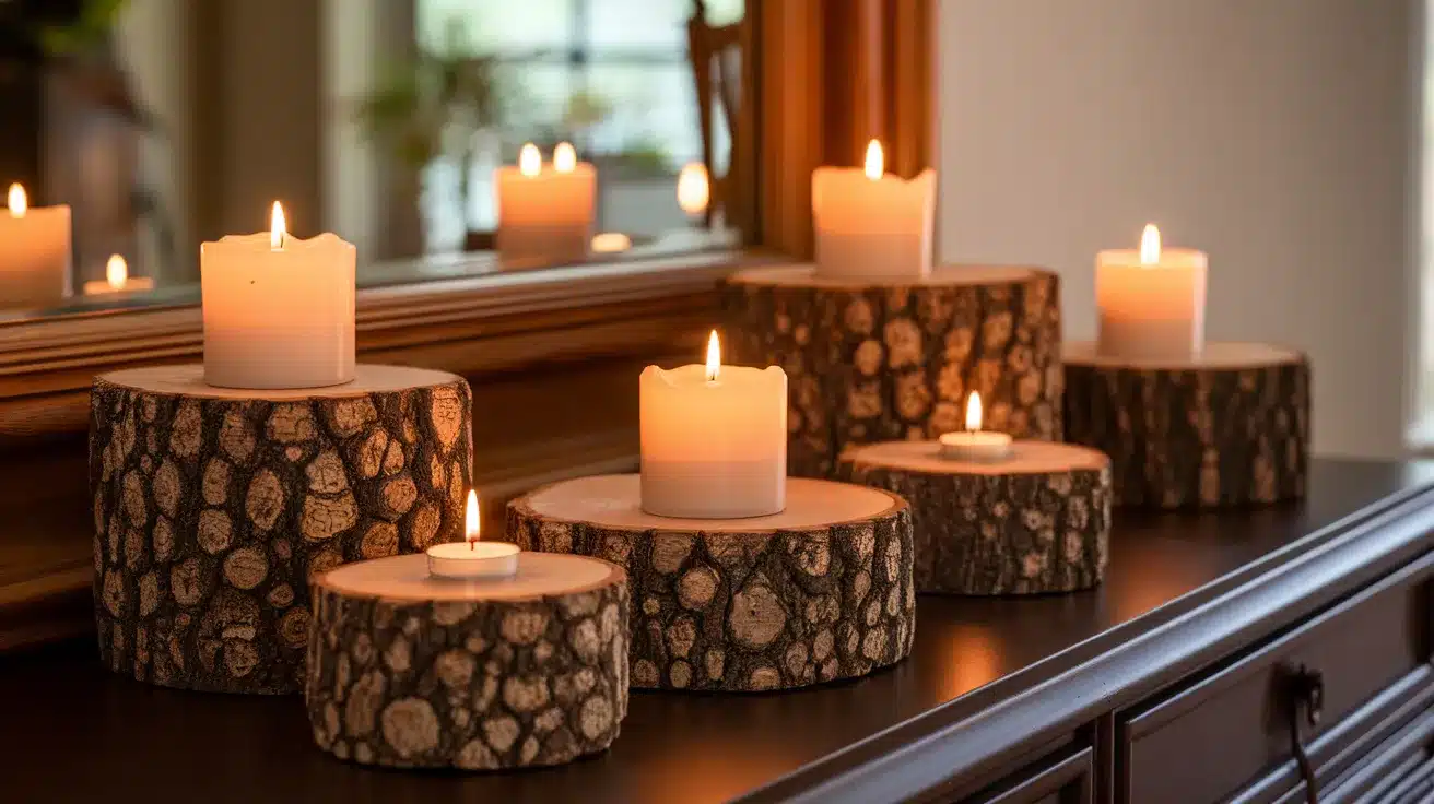 Chunky_Wood_Candle_Holders_with_LED_Taper_Candles