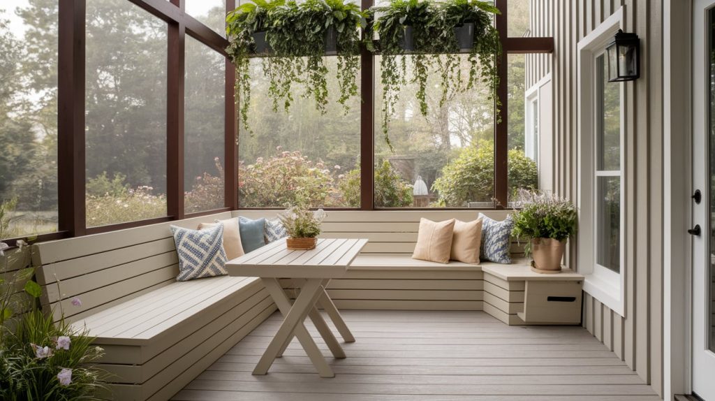 Compact Screened Deck for Small Yards