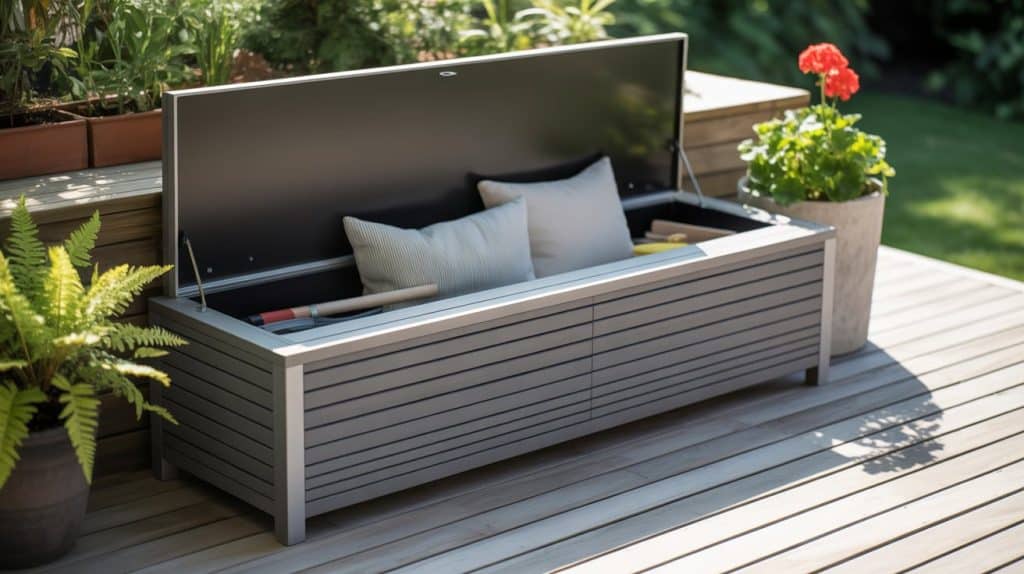 Deck Bench with Built-in Storage