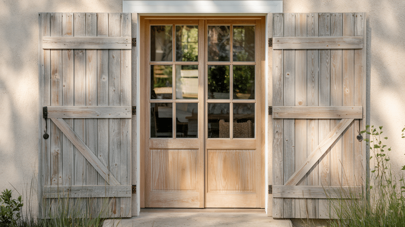 Farmhouse-Inspired_Wooden_Shutters
