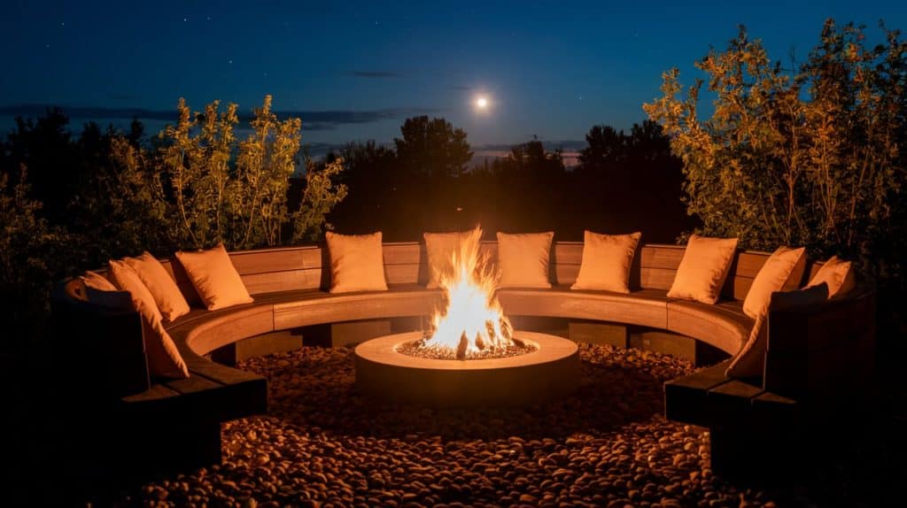 Fire Pit Surround Bench