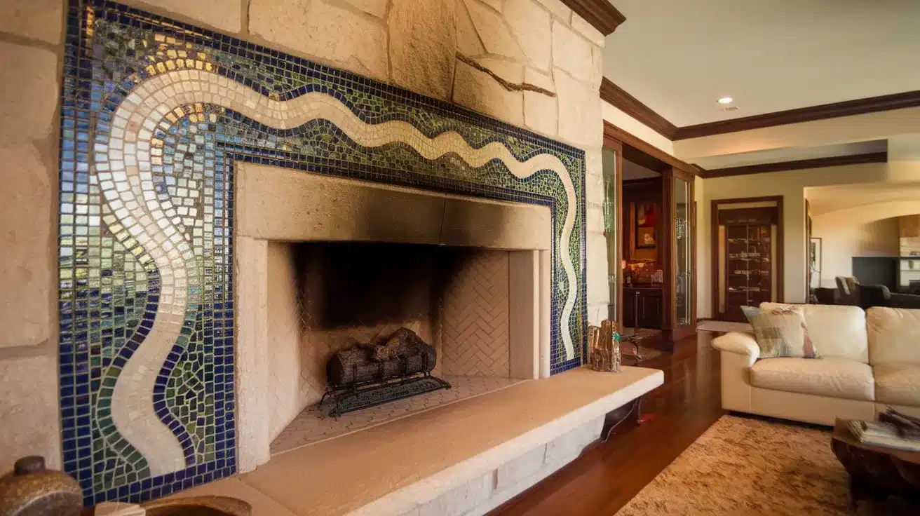 Fireplace_Framed_with_Mosaic_Tile