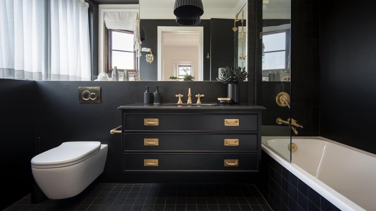 Floating_Black_Vanity_with_Brass_Handles