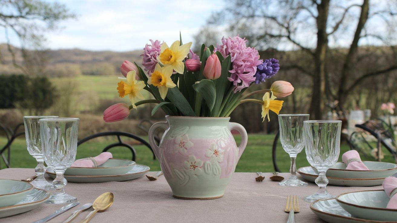 Fresh_Flower_Centerpiece_in_A_Pastel_Vase
