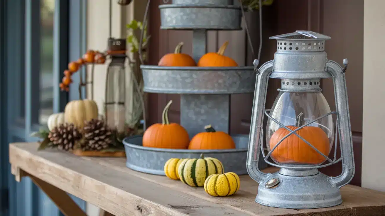 Galvanized_Metal_Lanterns_with_Mini_Pumpkins_Inside