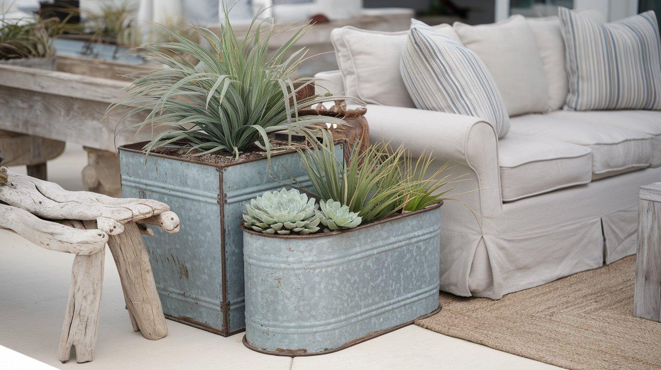 Galvanized_Metal_Planters