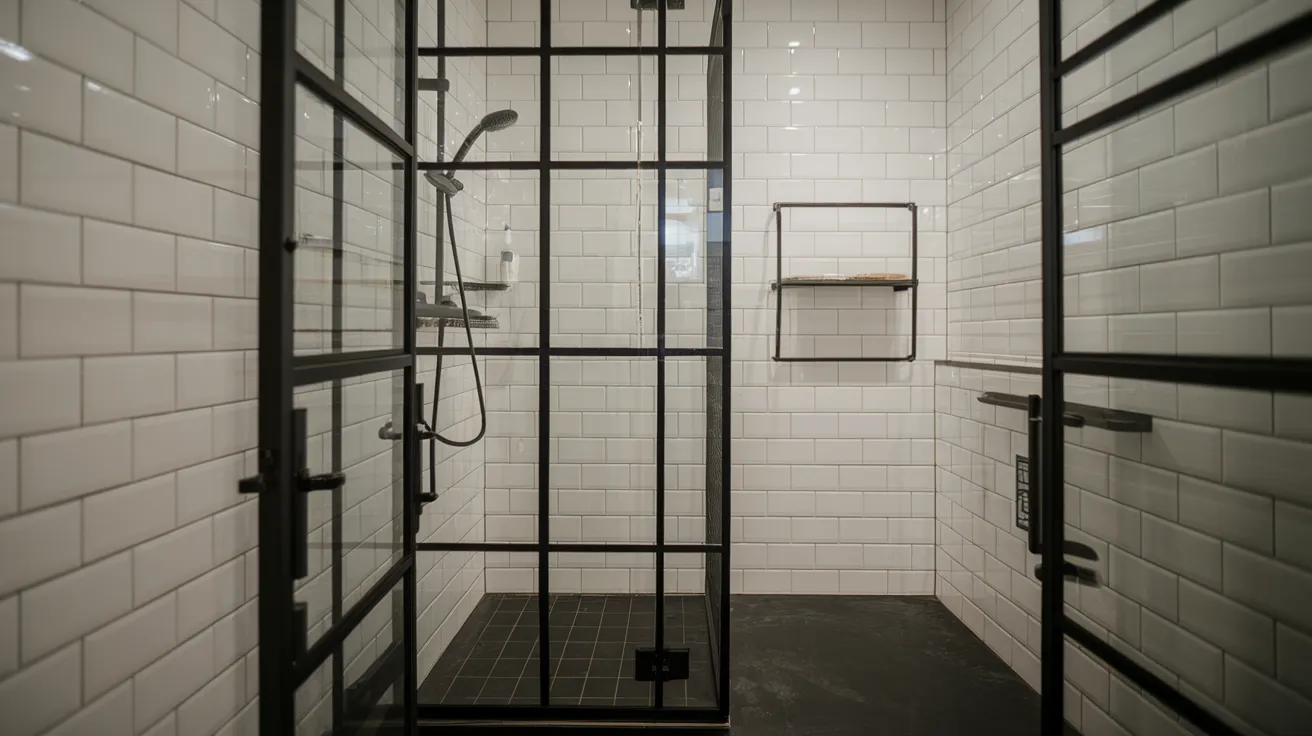 Glass_Shower_with_Black_Metal_Framing