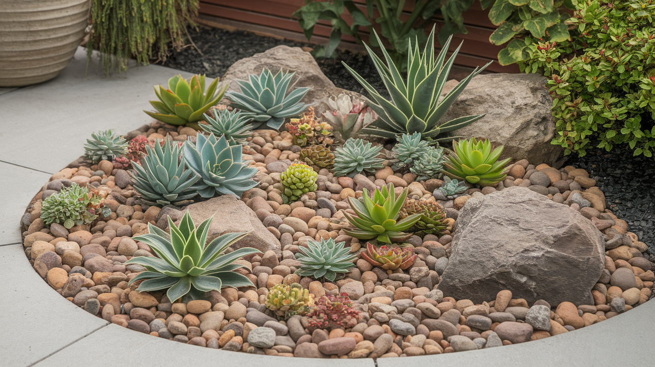 Idea_19_Rock_Garden_with_Succulent_Plants