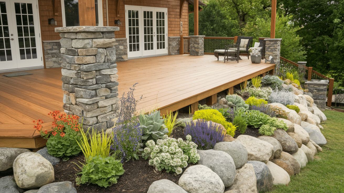 Idea_7_Wooden_Deck_with_Rock_Landscaping