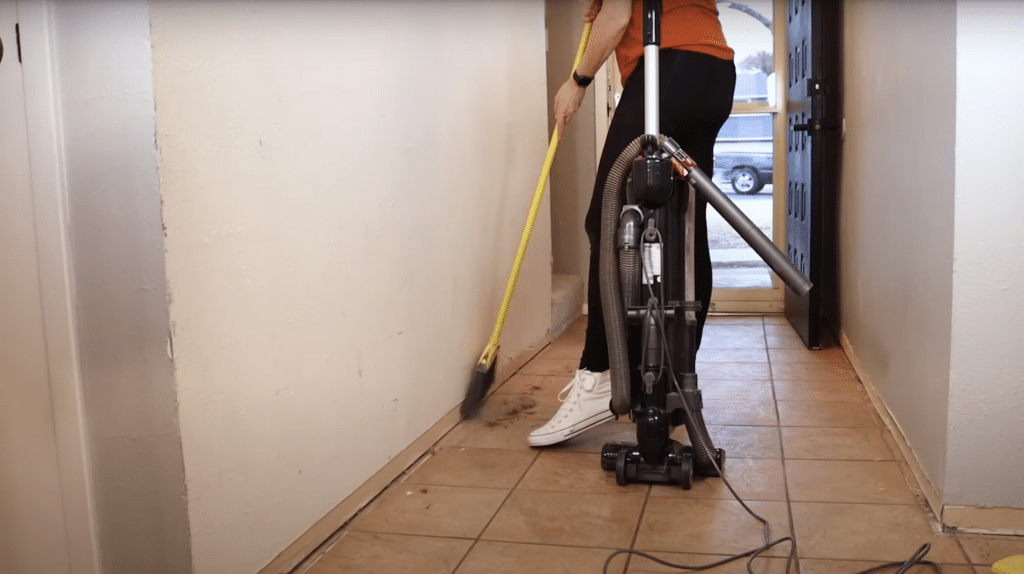 Initial Floor Cleaning