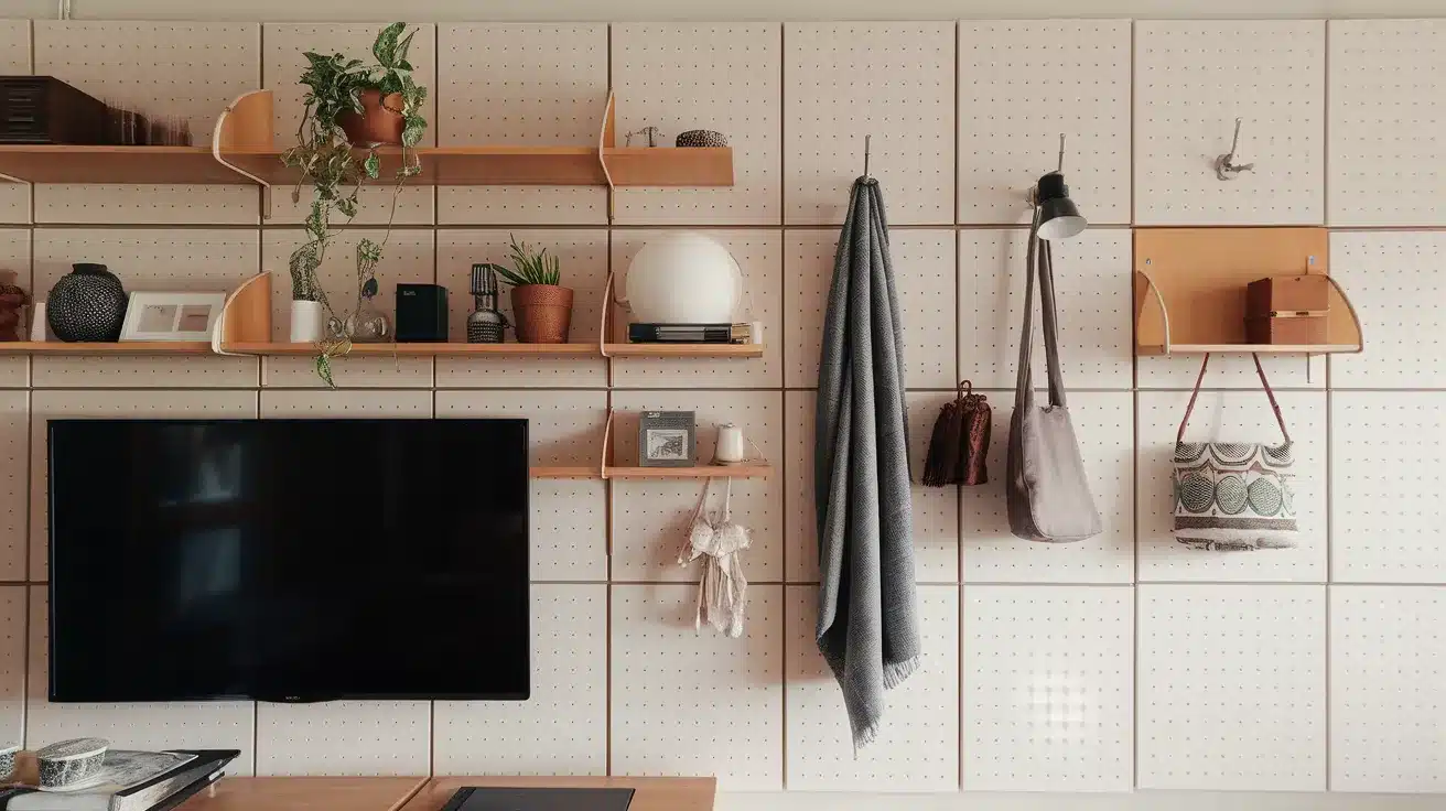 Modular_Pegboard_TV_Wall
