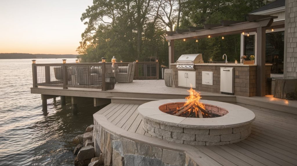 Outdoor Kitchens and Fire Pit Zones