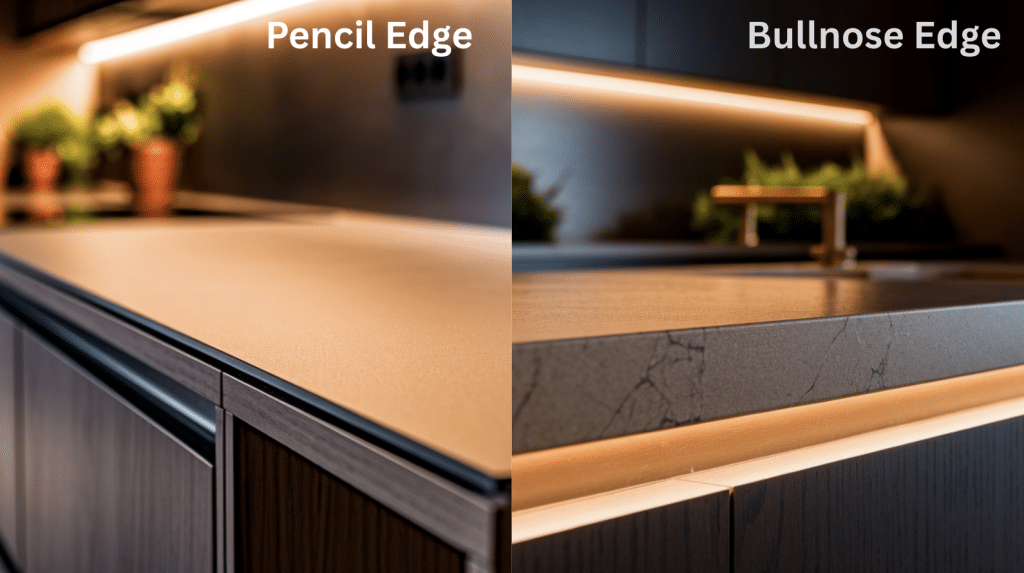 Pencil Edge vs Bullnose Edge