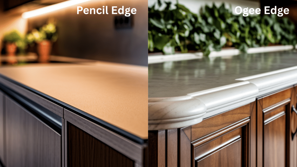 Pencil Edge vs Ogee Edge