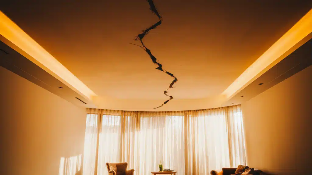 Top 10 Risks and Dangers of Ceiling Cracks
