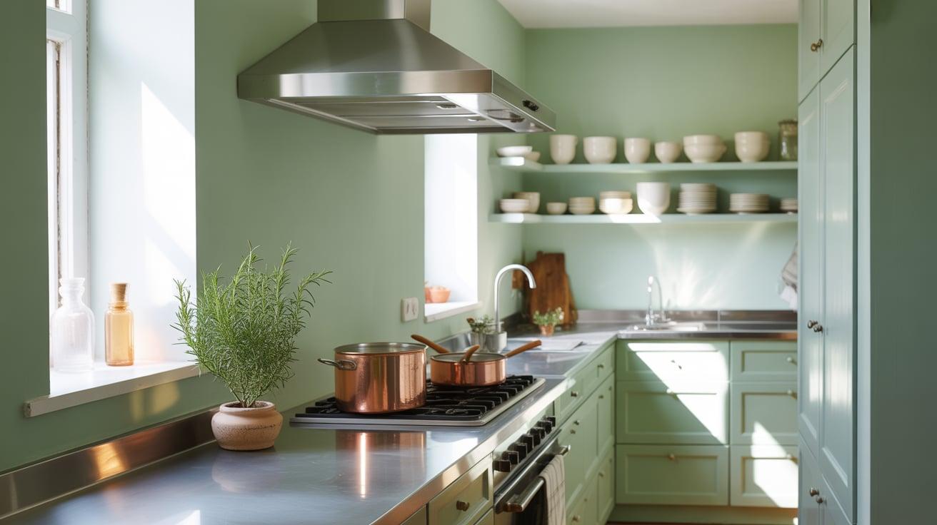Use_Sage_Green_in_a_Galley_Kitchen