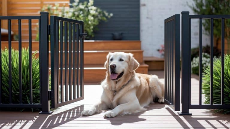 deck gate for dogs