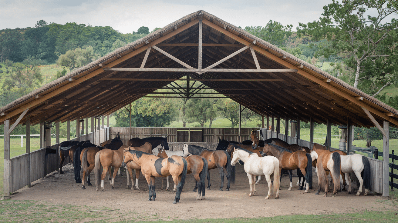 diy horse shelter