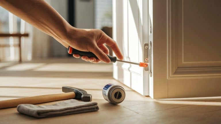 how to fix a squeaky door