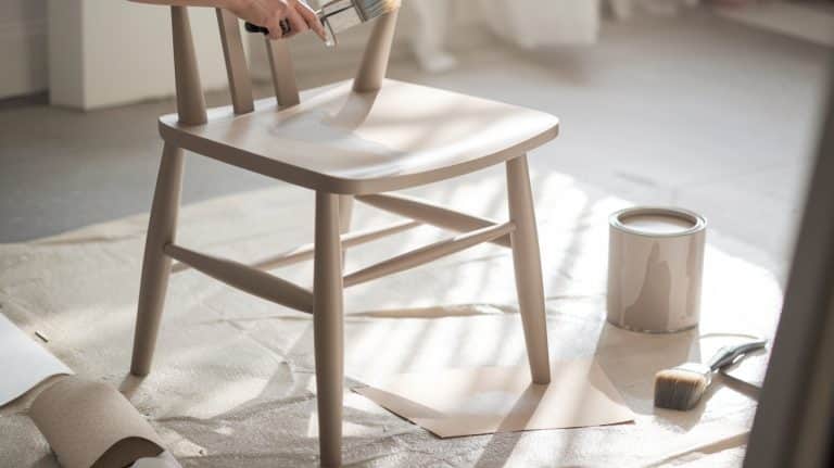 how to paint a wooden chair