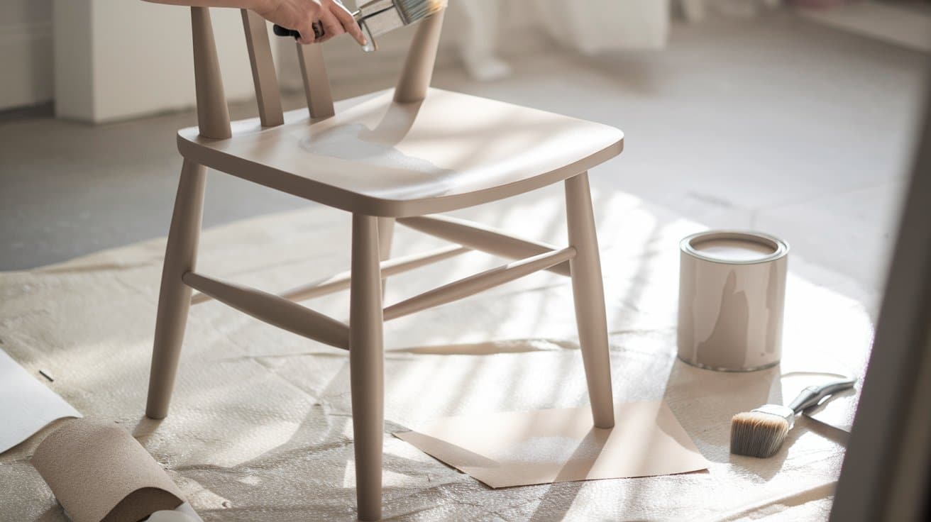 how to paint a wooden chair