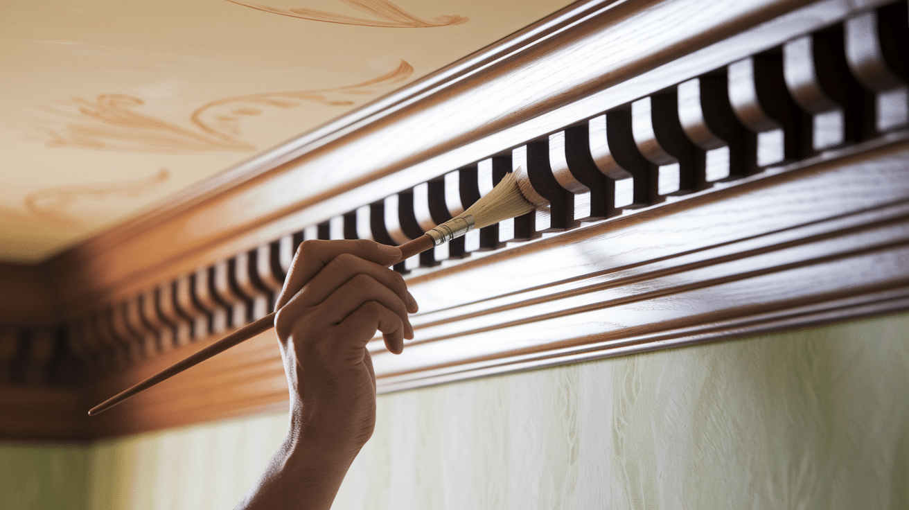 painting crown molding