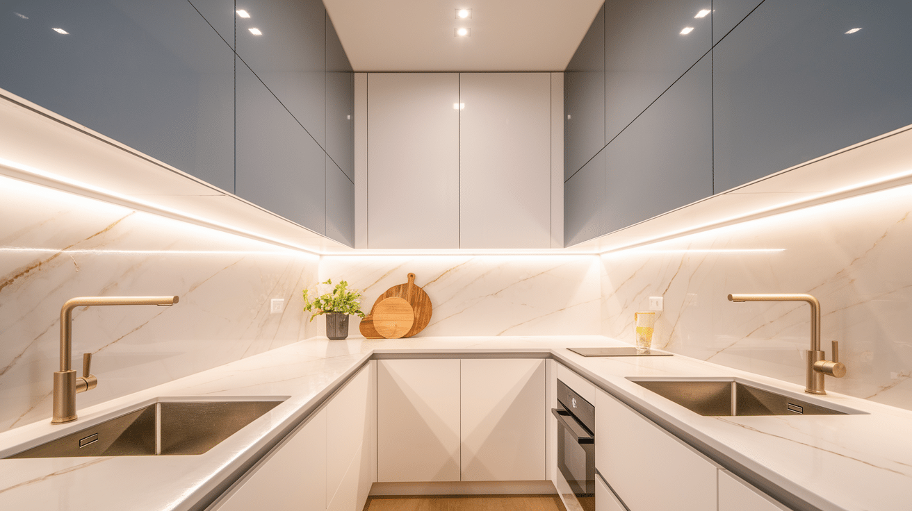 quartz backsplash kitchen
