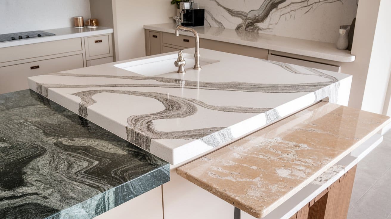 what is quartz countertops made of