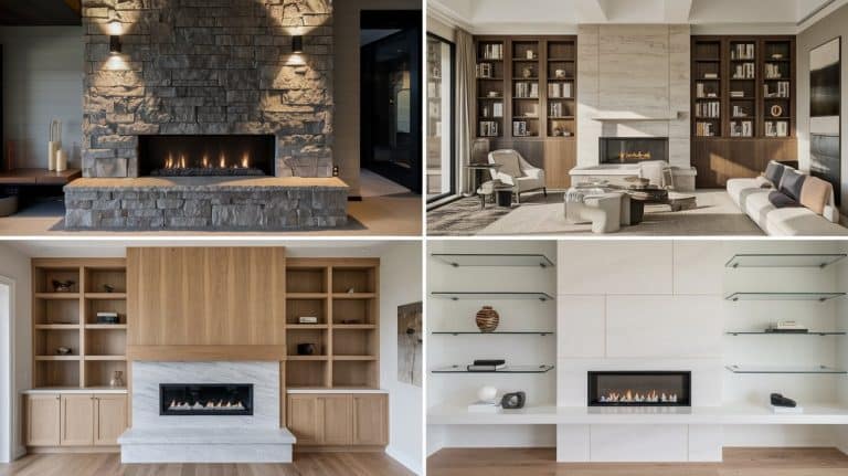 27 Modern Built-In Fireplace Ideas to Improve Your Space