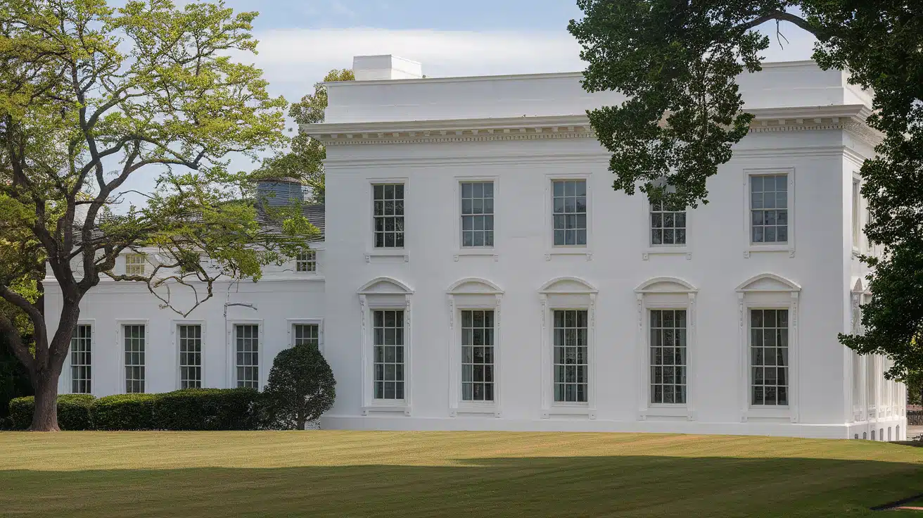 31 White House with White Windows Ideas