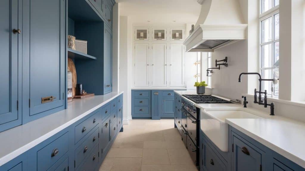 Blue with Black Matte Fixtures