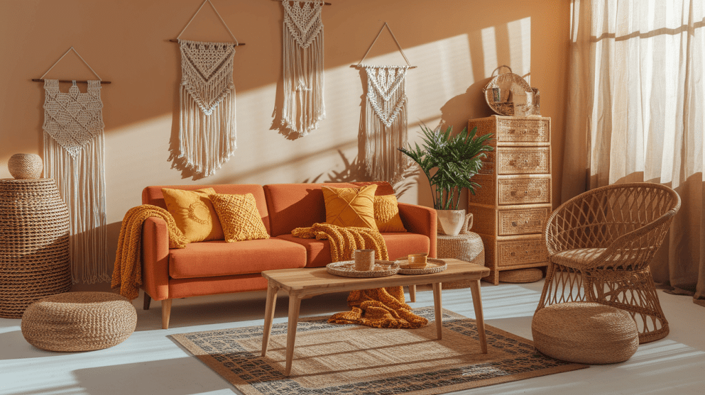 Boho Chic with Burnt Orange and Mustard Yellow