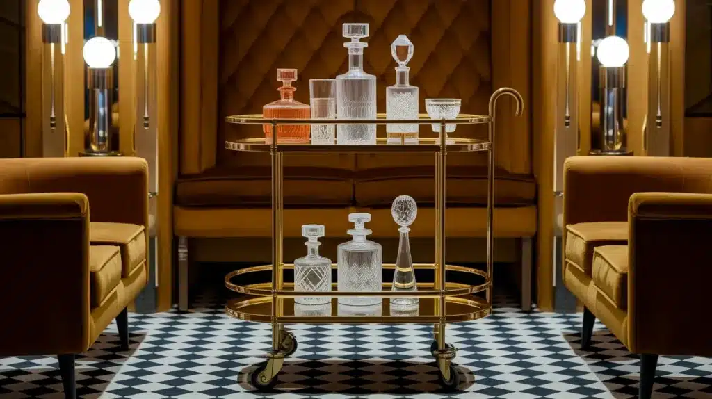 Brass Bar Trolleys