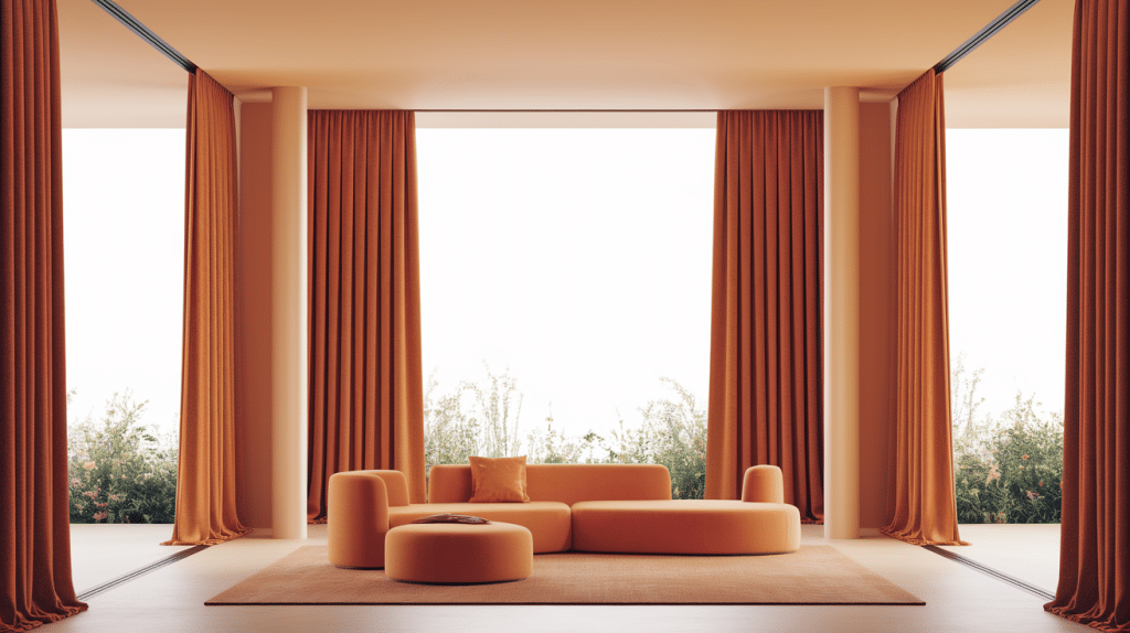 Burnt Orange Curtains to Frame Your Space