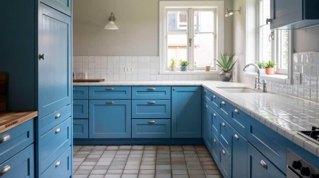 Cerulean Blue with Ceramic Tiles