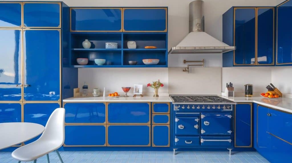 Cobalt with Steel Range Hood