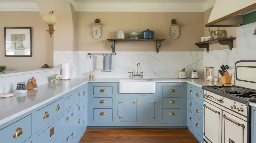 Colonial Blue with Marble
