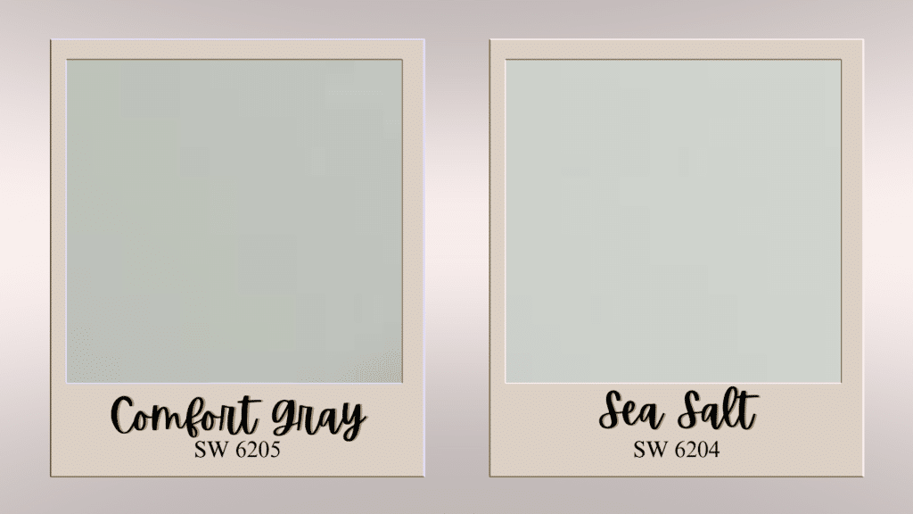 Comfort Gray vs Sea Salt