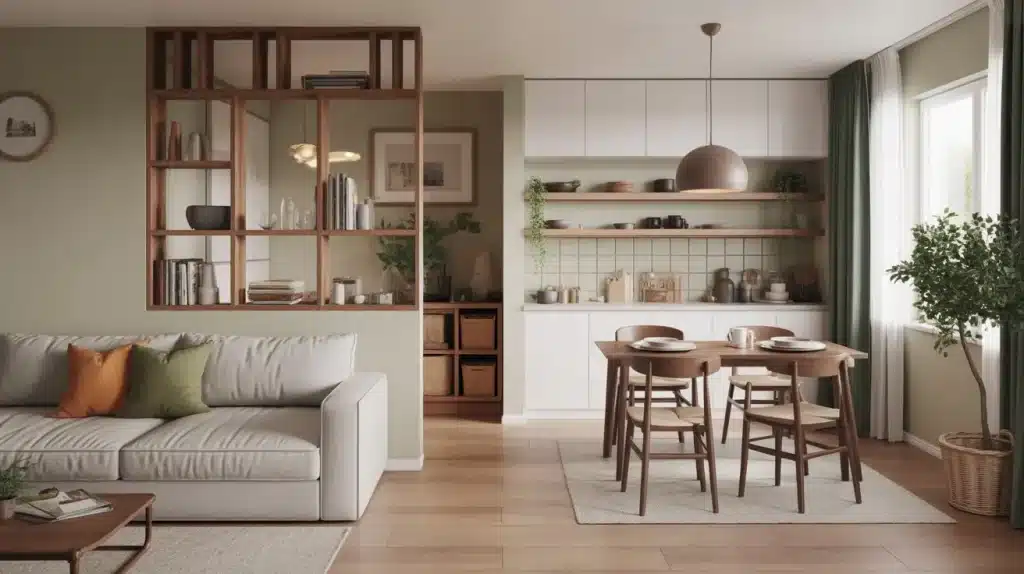Create a Room Divider with Pass-Through Openings