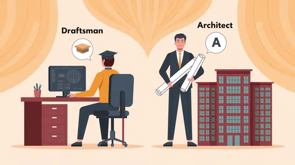 Draftsman vs Architect- Qualifications
