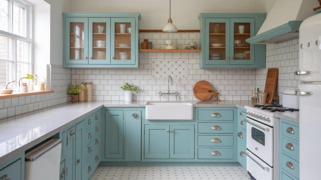 Duck Egg Blue with Tile