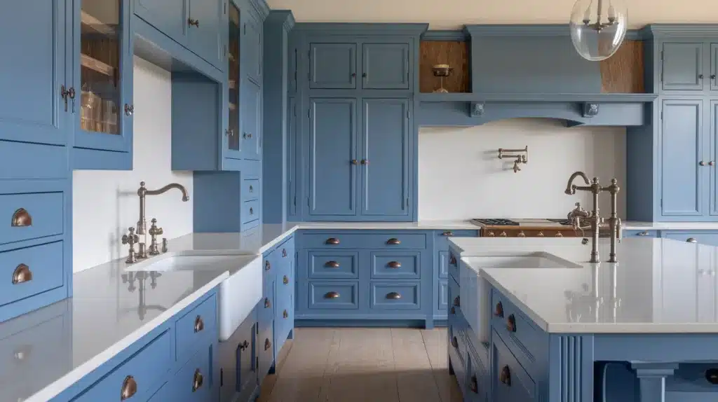 French Blue with Bronze