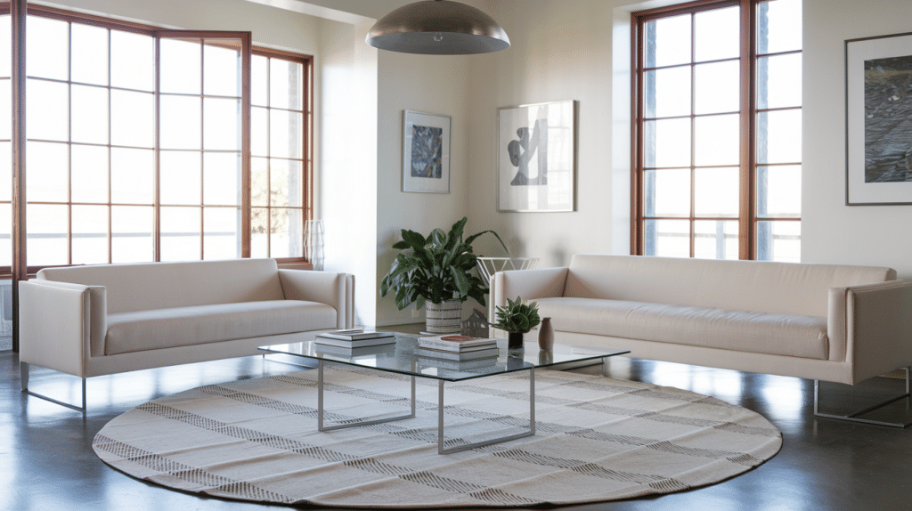 Glass and Metal Accents